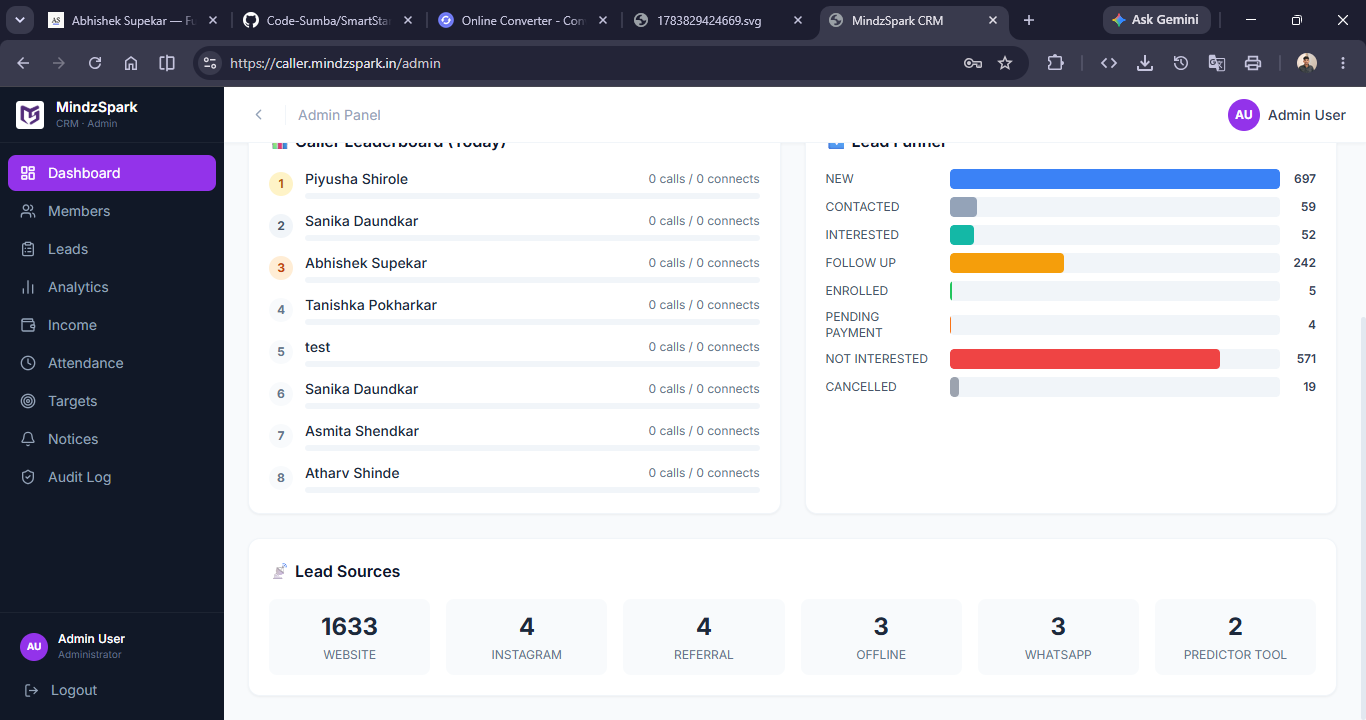 Screenshot placeholder for the CallerCRM dialer tool